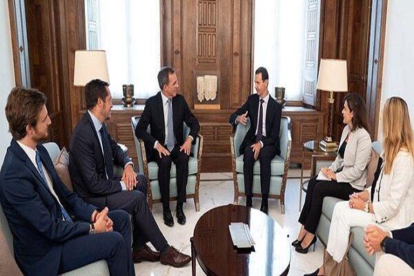 توئیت عضو مجلس اروپا درباره دیدار با بشار اسد
