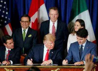 آمریکا قرارداد تجاری نفتا جدید را با کانادا و مکزیک امضاء کرد